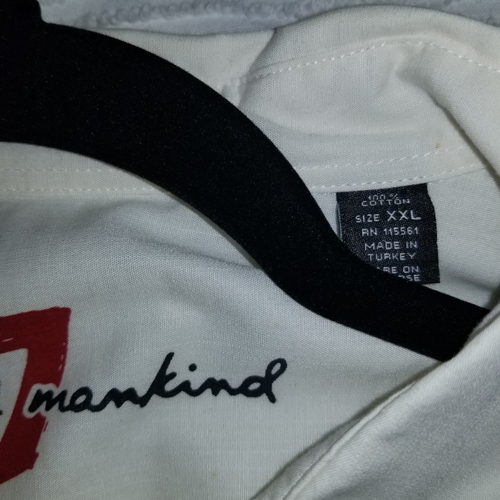 XXL white 7 for All Mankind Brand long sleeve shirt